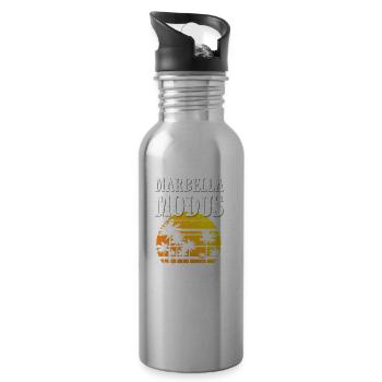 Marbella Mode - Water bottle with straw - silver - Right
