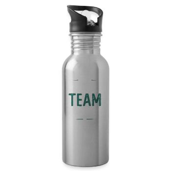 Dancing Team - Trinkflasche mit integriertem Trinkhalm - Lightsilver - Rechts