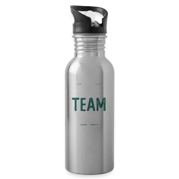 Running Team - Water bottle with straw - silver - Right