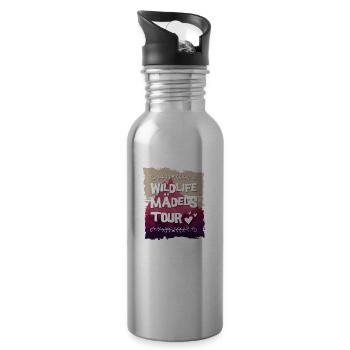 Wildlife Mädels Tour - Trinkflasche mit integriertem Trinkhalm - Lightsilver - Rechts