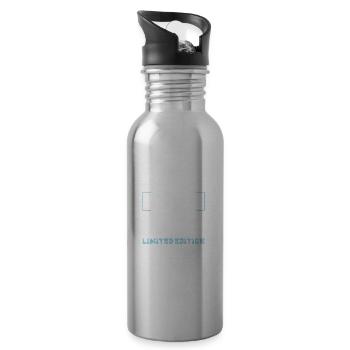 Papa Limited Edition Dad Vater - Water bottle with straw - silver - Right