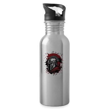 Casque Spartan Head Sparta - Gourde avec paille intégrée - argent clair - Droite