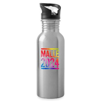 Malle 2024 Colorful Holiday - Water bottle with straw - silver - Right