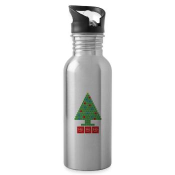 Chemistree Laid Noël - Gourde avec paille intégrée - argent clair - Droite