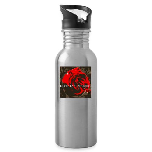 dls - Trinkflasche mit integriertem Trinkhalm