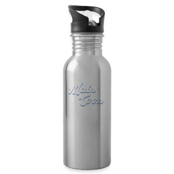 Maine Coon - Water bottle with straw - silver - Right