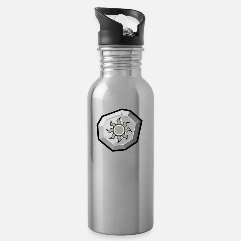 Element: Light - Water bottle with straw - silver