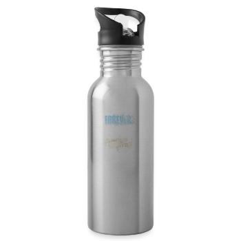 Forever Young - Trinkflasche mit integriertem Trinkhalm - Lightsilver - Rechts