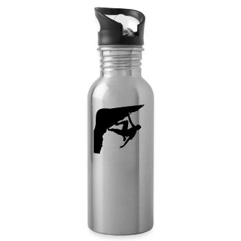 climber - Water bottle with straw - silver - Right