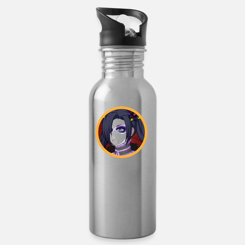 November - Trinkflasche mit integriertem Trinkhalm - Lightsilver