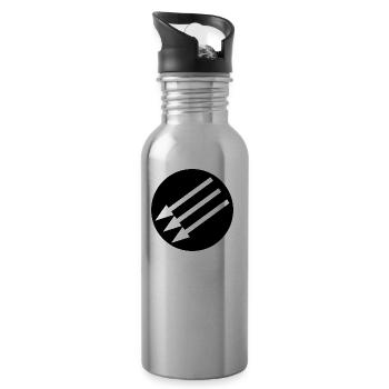 RASH - Water bottle with straw - silver - Right
