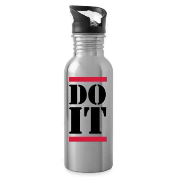 Do It - Water bottle with straw - silver - Right