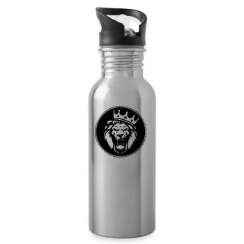Tiger - Trinkflasche mit integriertem Trinkhalm - Lightsilver - Rechts