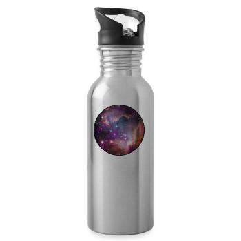 Galaxy - Space - Stars - Cosmic - Art - Universe T - Gourde avec paille intégrée - argent clair - Droite