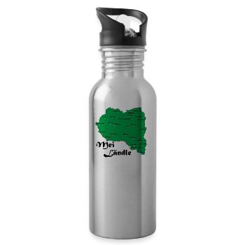 Mei Ländle 2 - Trinkflasche mit integriertem Trinkhalm - Lightsilver - Rechts