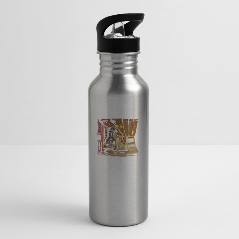 Blacksmith Blacksmith Handmade Forge Forge Water bottle with straw