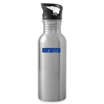 EUROPE simple - Water bottle with straw - silver - Right