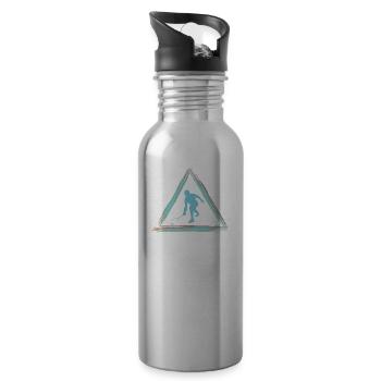 Squash - Trinkflasche mit integriertem Trinkhalm - Lightsilver - Rechts