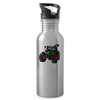 tracteur - Gourde avec paille intégrée - argent clair - Droite