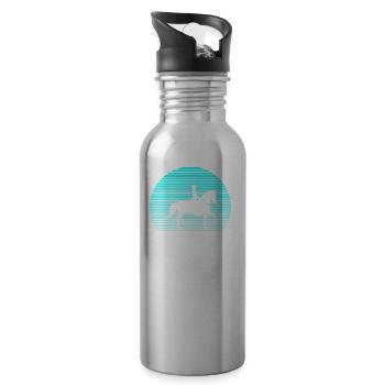 Reiterin - Trinkflasche mit integriertem Trinkhalm - Lightsilver - Rechts