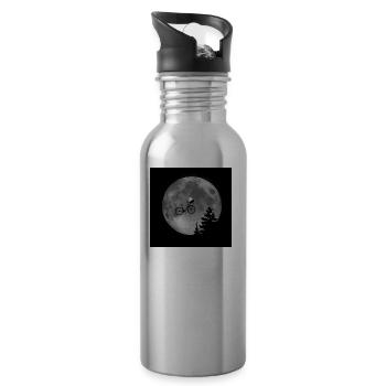 E.T. MauMauCat - Water bottle with straw - silver - Right