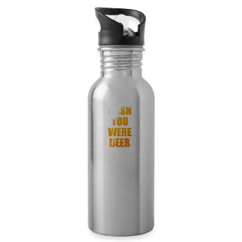 beer - Water bottle with straw - silver - Right