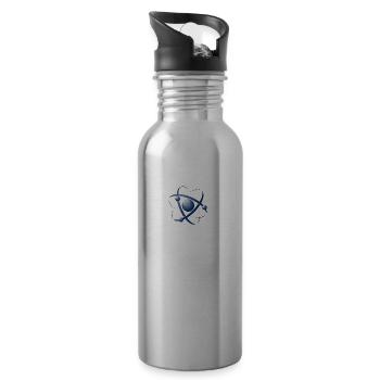 Atom trust - Water bottle with straw - silver - Right