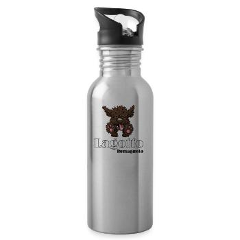 jump1 2 - Water bottle with straw - silver - Right