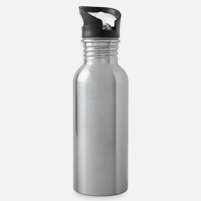 Köche Spruch | Koch Hobbykoch Kochen Geschenkideen - Trinkflasche mit integriertem Trinkhalm - Lightsilver