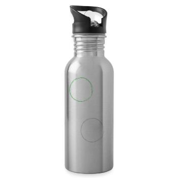 jokes beach volleyball tournaments - Trinkflasche mit integriertem Trinkhalm - Lightsilver - Rechts