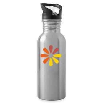 ajax loader - Trinkflasche mit integriertem Trinkhalm - Lightsilver - Rechts