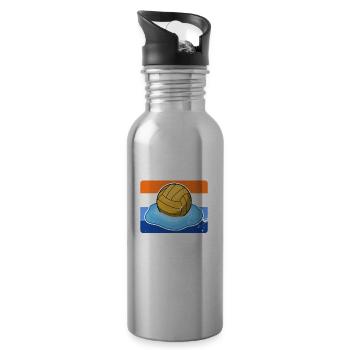 Wassersport Wasserballer Wasserball Team Sportart - Trinkflasche mit integriertem Trinkhalm - Lightsilver - Rechts