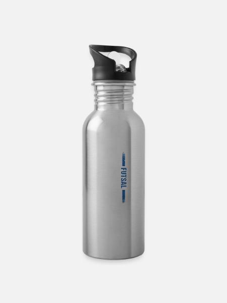 Sport Us Flag Futsal - Trinkflasche mit integriertem Trinkhalm -