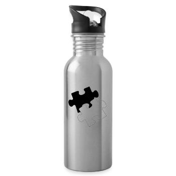 Puzzle - Trinkflasche mit integriertem Trinkhalm - Lightsilver - Rechts
