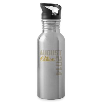 Anniversaire Août 2014 - Edition Limitée Août 2014 - Gourde avec paille intégrée - argent clair - Droite