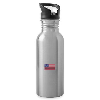 Idaho - Trinkflasche mit integriertem Trinkhalm - Lightsilver - Rechts