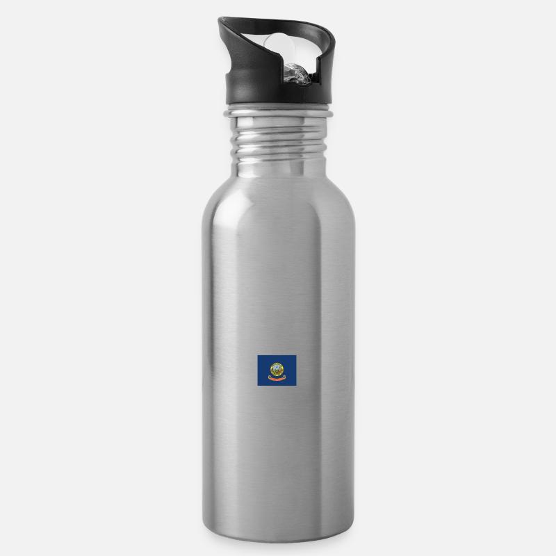 Boise - Trinkflasche mit integriertem Trinkhalm - Lightsilver