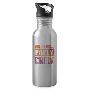 Mallorca Party Crew - Gourde avec paille intégrée - argent clair - Droite