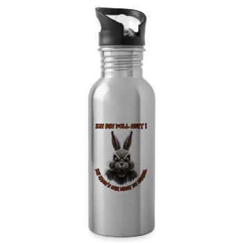 I'm really nice. I just can't show it like that. - Water bottle with straw - silver - Right