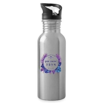 Gran Canaria 2024 - Trinkflasche mit integriertem Trinkhalm - Lightsilver - Rechts
