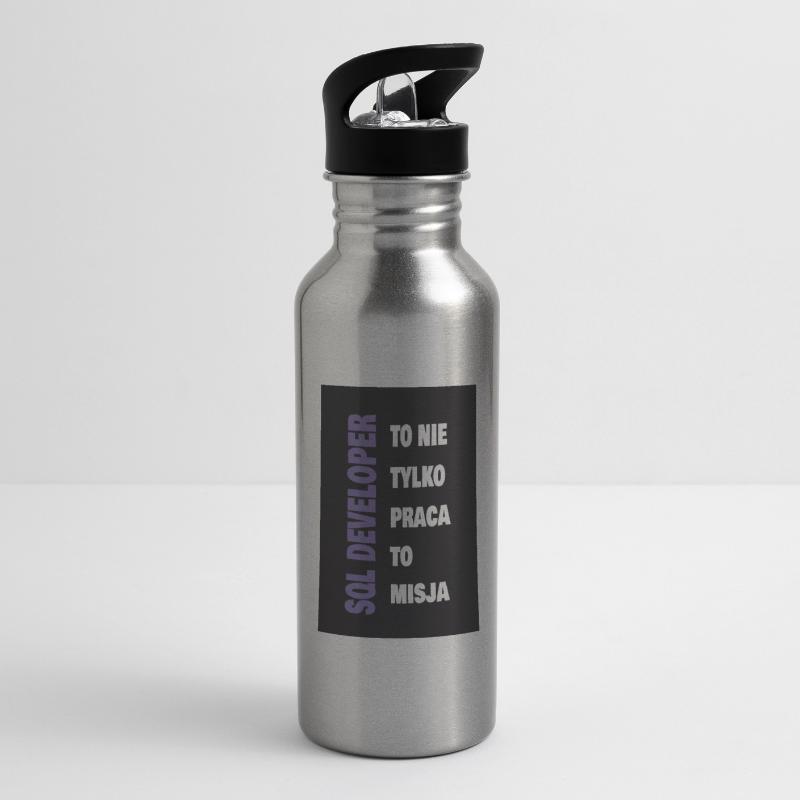 SQL Developer Water bottle with straw