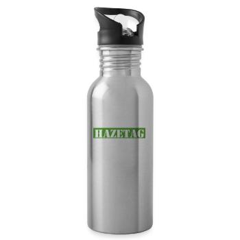 Hazetag - Trinkflasche mit integriertem Trinkhalm - Lightsilver - Rechts