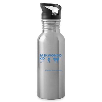 Sport Kid Definition Taekwondo - Water bottle with straw - silver - Right
