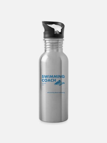 Sport Coach Swimming - Trinkflasche mit integriertem Trinkhalm - 