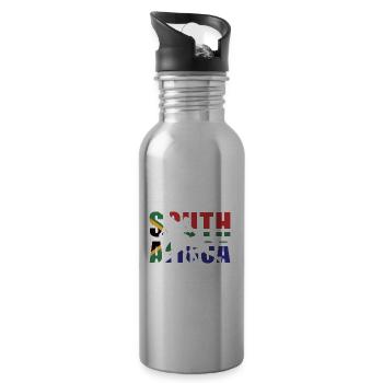 South Africa Rugby - Water bottle with straw - silver - Right