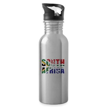 South Africa Rugby - Water bottle with straw - silver - Right