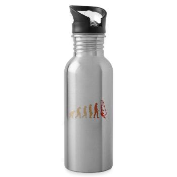 Sport Evolution Windsurfing - Trinkflasche mit integriertem Trinkhalm - Lightsilver - Rechts