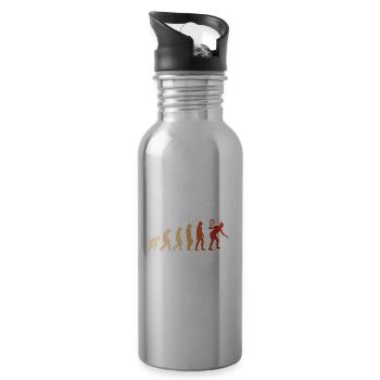 Sport Evolution Racquetball - Water bottle with straw - silver - Right