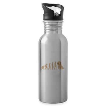Evolution Shar Pei - Trinkflasche mit integriertem Trinkhalm - Lightsilver - Rechts
