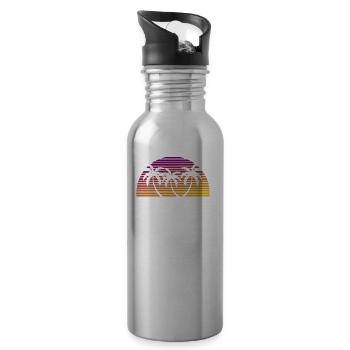 australia - Water bottle with straw - silver - Right